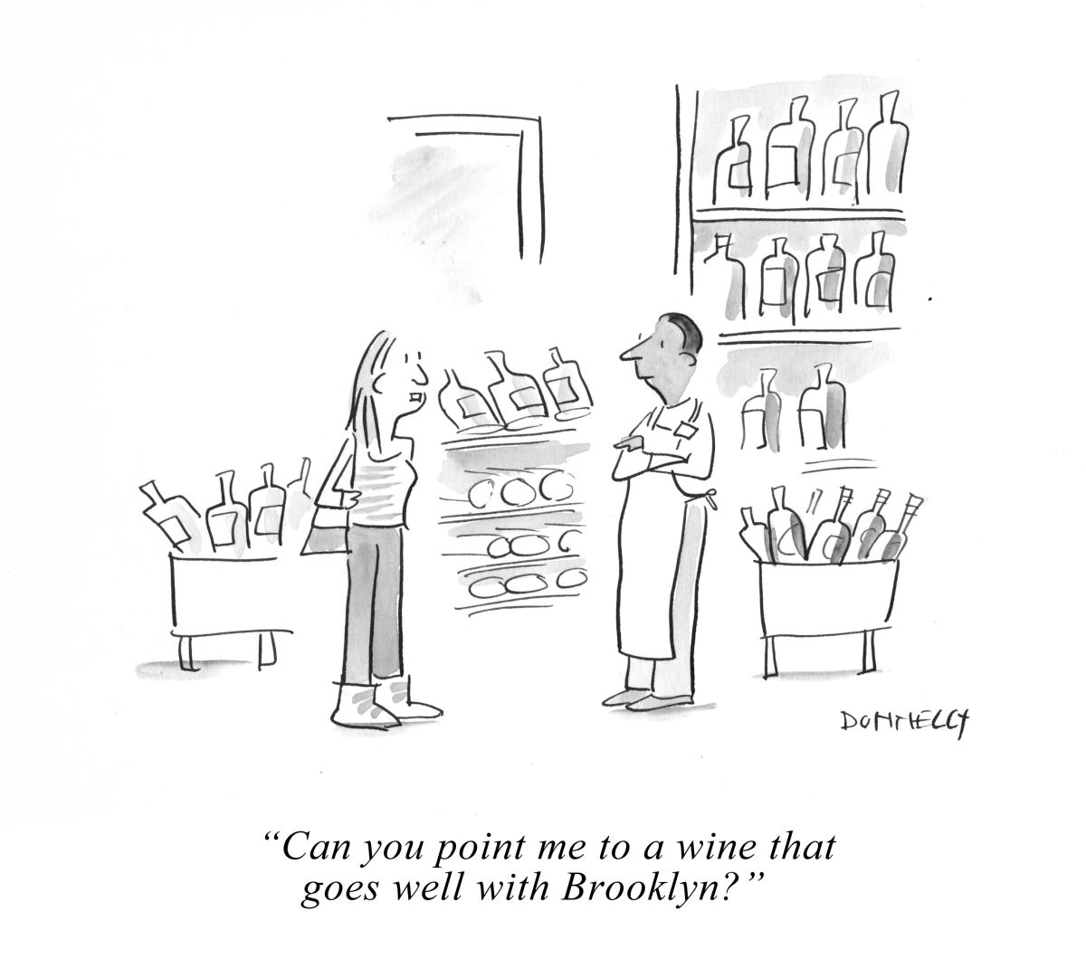Wine with Brooklyn | Liza Donnelly | New Yorker Cartoonist