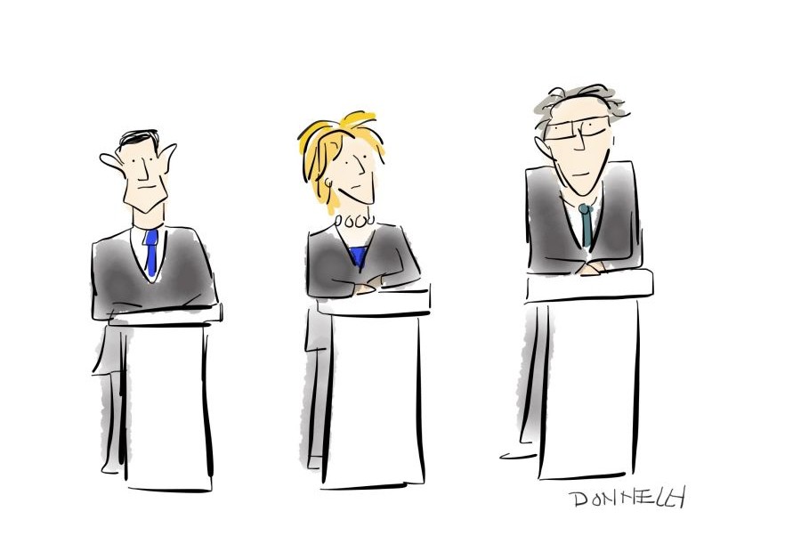 Live Drawing the Democratic Debate in South Carolina | Liza Donnelly ...