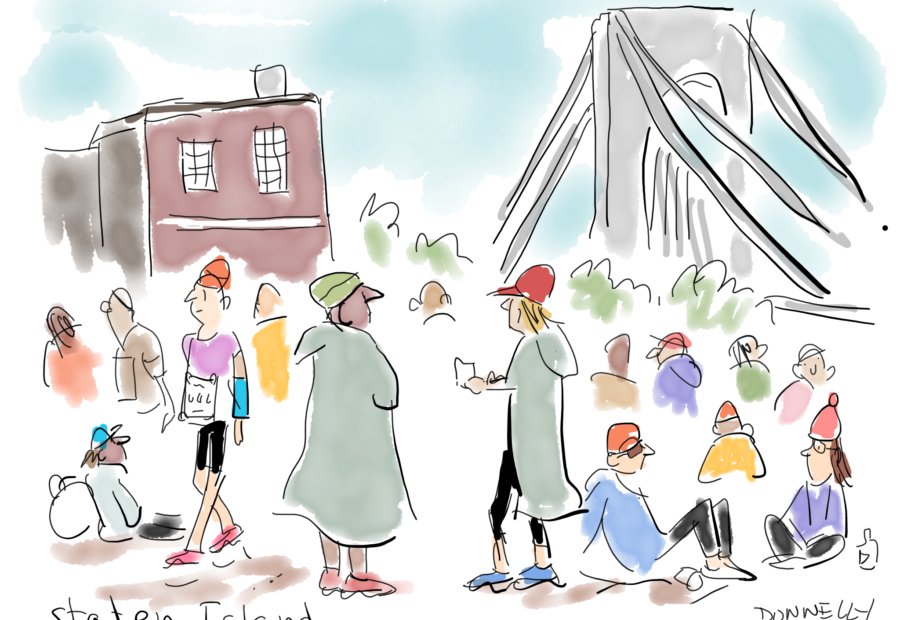 Live Drawing And Running The NYC Marathon The day I slapped a thousand
